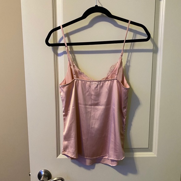 NWOT Lace trim silk cami - Picture 2 of 4